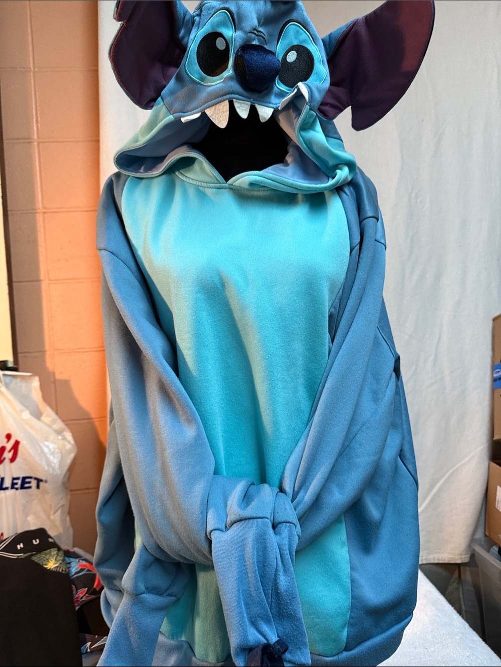 Disney Blue Stitch Hooded Pullover